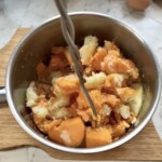 Puree z batatów z kolendrą i serem feta