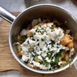 Puree z batatów z kolendrą i serem feta