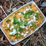 Puree z batatów z kolendrą i serem feta