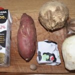 Puree z selera i batata z gałką muszkatołową