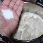 Puree z selera i batata z gałką muszkatołową