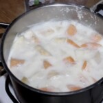 Puree z selera i batata z gałką muszkatołową