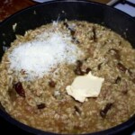 Risotto z kiełbasą fenkułem i grzybami leśnymi