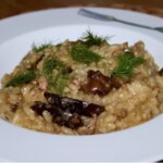 Risotto z kiełbasą fenkułem i grzybami leśnymi
