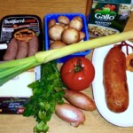 Ryż po majorkańsku z kaszanką i kiełbasą