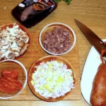 Ryż po majorkańsku z kaszanką i kiełbasą