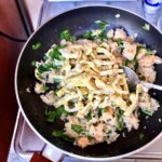 Ryż smażony z krewetkami i omletem