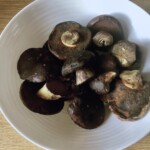 świeże podgrzybki na talerzu