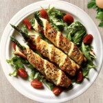 Szparagi zapiekane w cieście z szynką dojrzewającą