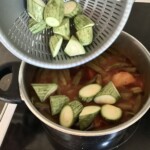 Szynka wieprzowa duszona z warzywami