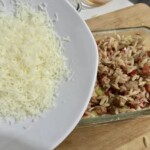 Zapiekanka z tuńczykiem i papryką na makaronie