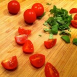 pokrojone pomidorki koktajlowe