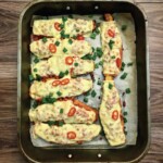 Bataty zapiekane z serem raclette i speckiem