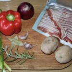 Biała fasolka z boczkiem i szpinakiem składniki