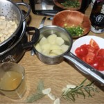 Biała fasolka z boczkiem i szpinakiem składniki