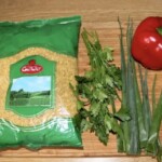 Bulgur z warzywami składniki do przygotowania