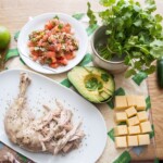 burrito z kurczakiem awokado i serem składniki