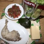 Burrito z kurczakiem awokado i serem składniki