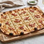 flammkuchen po alzacku podpłomyk po upieczeniu