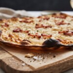 flammkuchen po alzacku podpłomyk po upieczeniu