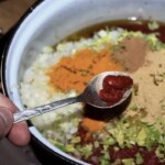 Harira zupa marokańska z mięsem i warzywami