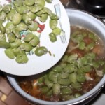 Klopsy z indyka z kurkami szparagami i bobem