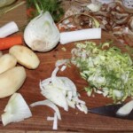 pokrojone i obrane warzywa