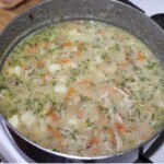 Krupnik na cielęcinie w garnku