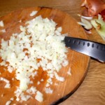 drobno posiekana cebula