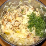 Łazanki z kapustą i pieczarkami