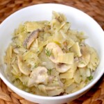 Łazanki z kapustą i pieczarkami