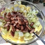 Łazanki z kiełbasą i białą słodką kapustą