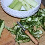 ogórki obierane na mizerie