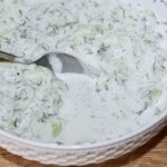 Mizeria ze śmietaną po polsku z koperkiem