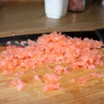 łosoś wędzony siekany