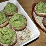 Pieczarki faszerowane puree w sosie śmietanowym