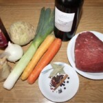 Pieczeń wołowa na kwaśno Sauerbraten składniki