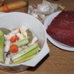 składniki do marynowania wołowiny