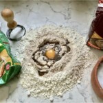 ciast na pierogi w przygotowaniu
