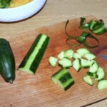 pokrojony świeży ogórek