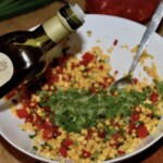 Sałatka z kukurydzą i kolendrą po meksykańsku