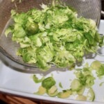 blanszowaną siekana brukselka