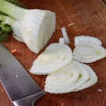 pokrojony w plastry fenkułu koper włoski