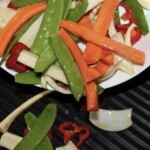 Ser halloumi z warzywami smażonymi