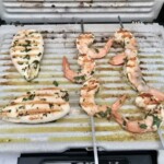 Szaszłyki z krewetek przystawka z grilla