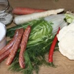 Zupa jarzynowa z frankfurterkami i kalafiorem