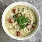 Zupa jarzynowa z frankfurterkami i kalafiorem