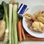 Zupa krem z pora z grzankami składniki