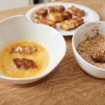 ryba po chińsku w pięciu smakach w trakcie panierowania