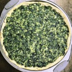 Tarta wegetariańska ze szpinakiem i twarogiem